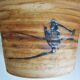 Cache pot céramique "tachiste", signé La Poterie du colombier, la colombe, années 70
