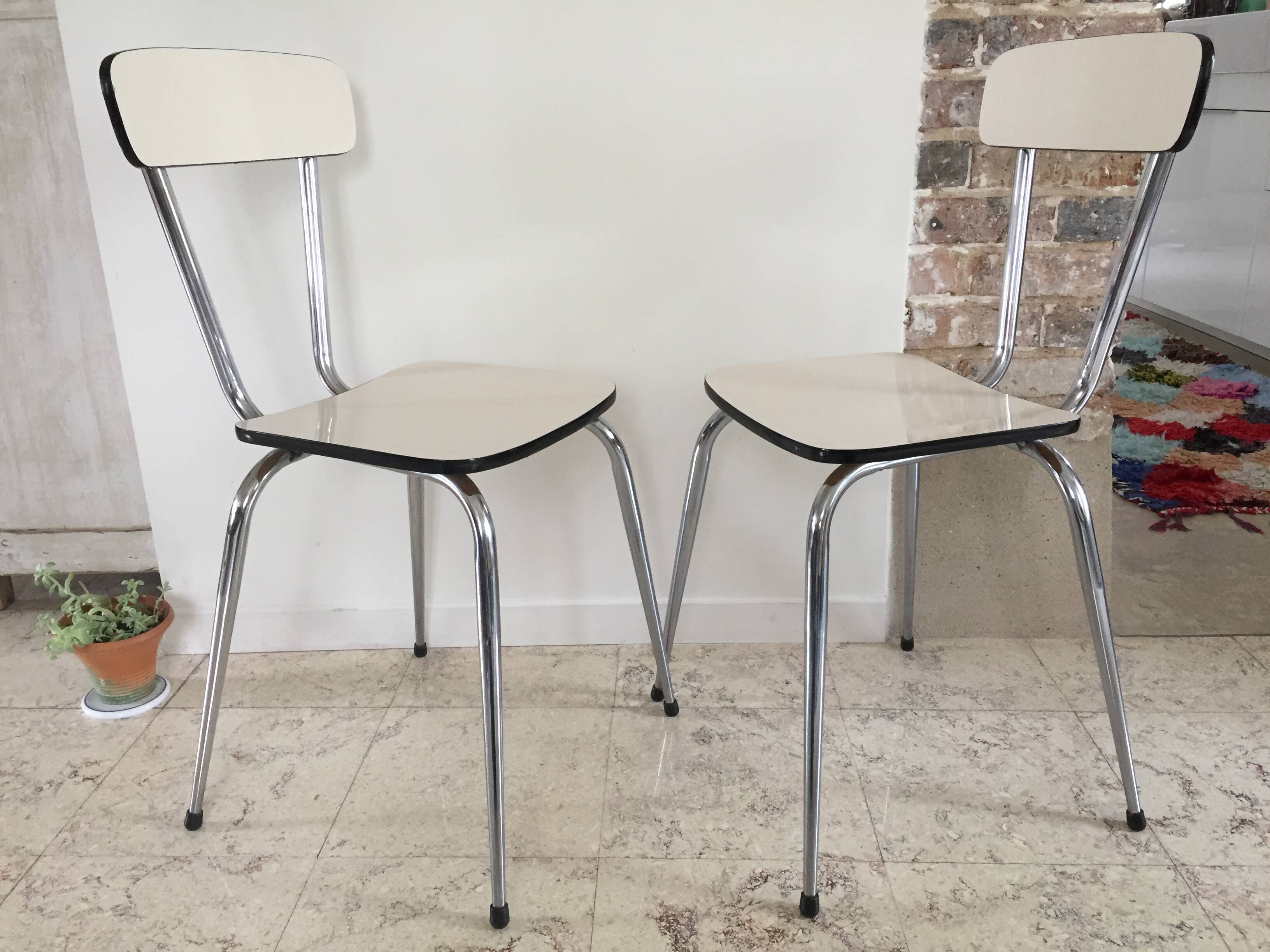Pair of VINTAGE Formica CHAIRS