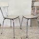 Paire de chaises  formica vintage