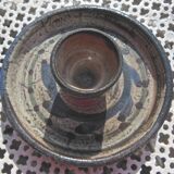 CERAMIC CANDLE holder GUSTAVE REYNAUD - LE MÛRIER - Vallauris 1950 1960