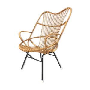 Fauteuil en rotin par