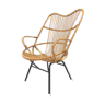 Rattan armchair by Rohe Noordwolde, 1960, Netherlands