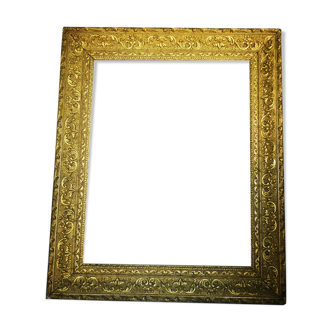 Ancient frame in gilded wood, 19th century