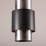 Large Danish aluminum pendant light, Zénith model by Jo Hammerborg for Fog & Mørup 1960.