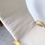 Ikea vintage Kim Samson curved beech wood deck chair