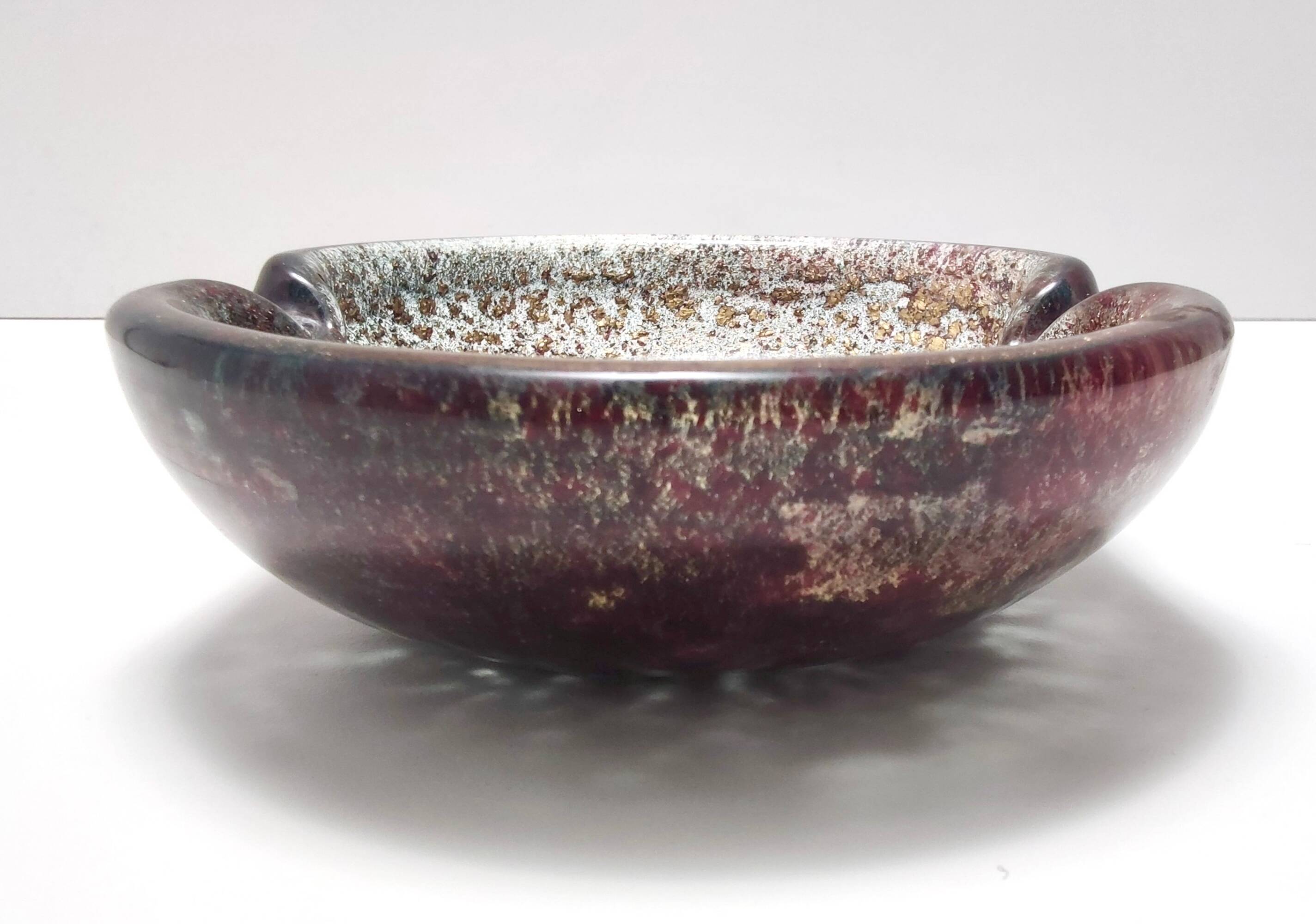 Purple Murano Glass Ashtray-Catchall by Ercole Barovier mod. "Porpora"