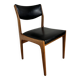 Scandinavian wooden and leatherette chair