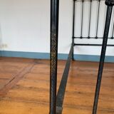 Victorian bed wrought iron and brass