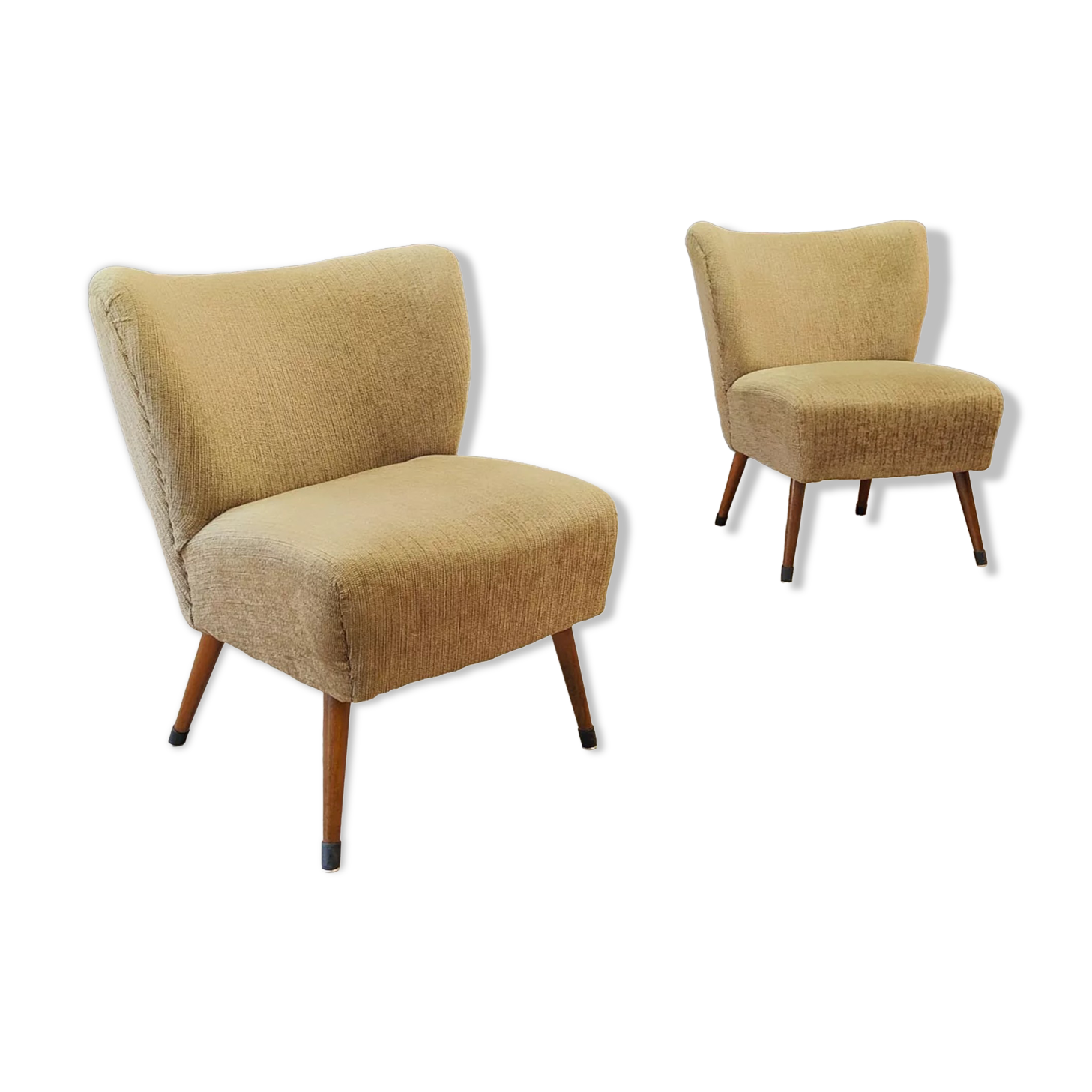 Two Mid Century cocktail chairs | Vintage - set of 2 armchairs