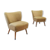 Two Mid Century cocktail chairs | Vintage - set of 2 armchairs