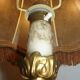 Stunning 1960s-style bronze lamp Empire/ Skin Abat day