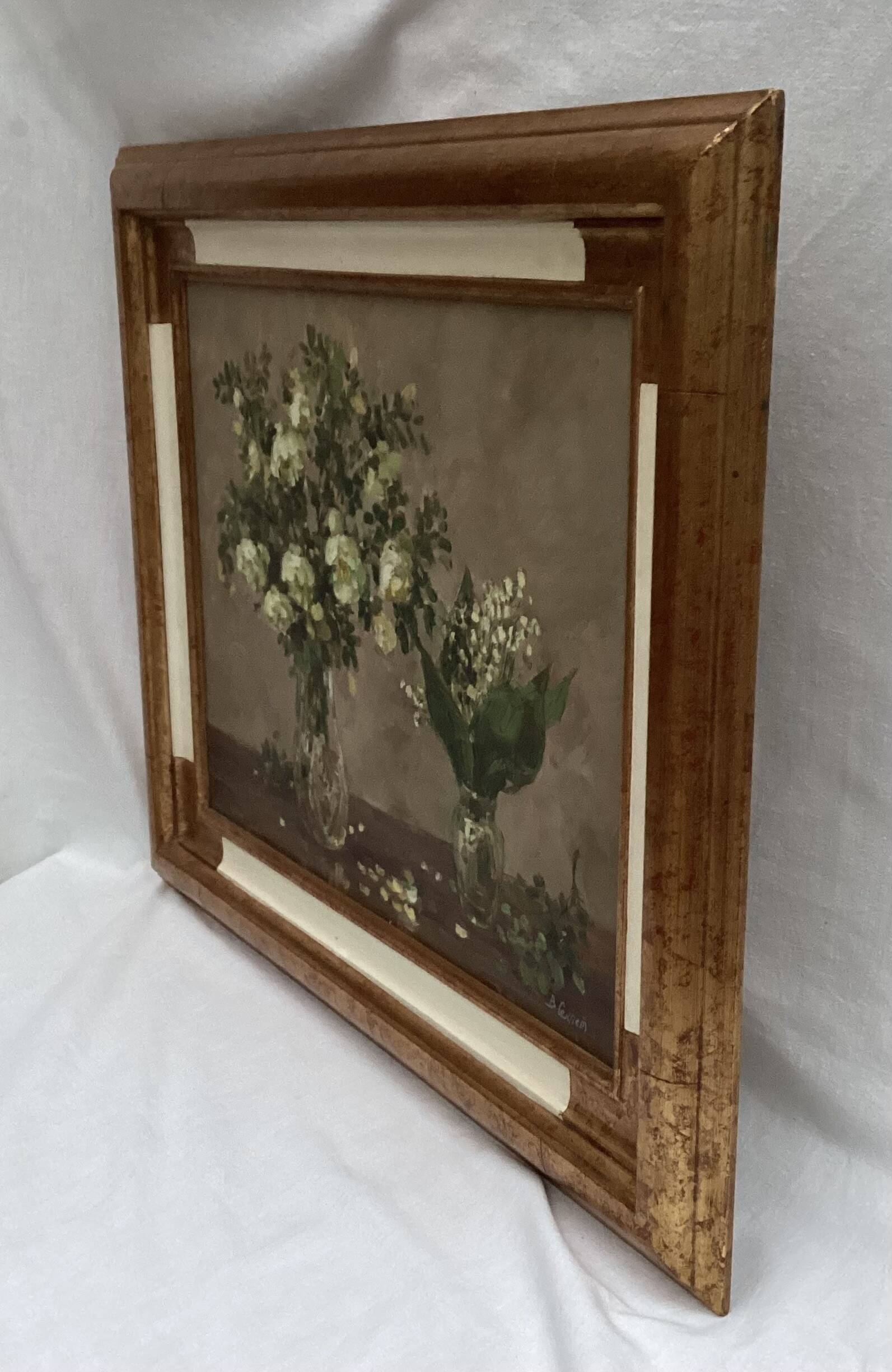 Painting signed Oil on canvas dimension: height -58 cm- width -66.5cm-