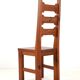 Set of 4 pinewood chairs by Sven Larsson / 1970s / Brutalism / Postmodern design