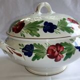 Soupière ancienne faïence Niderviller Moselle grand format pot couvert
