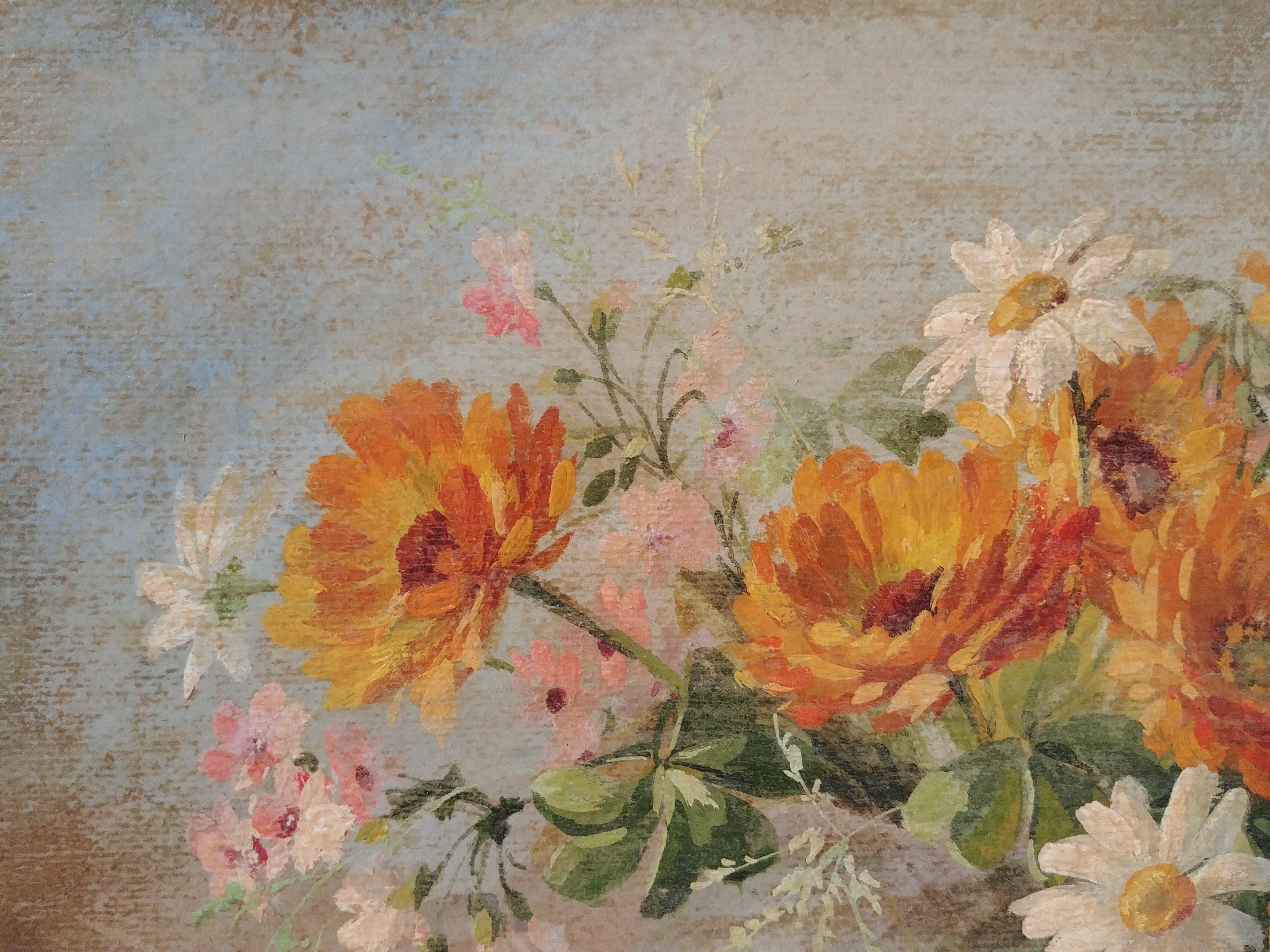Painting flowers