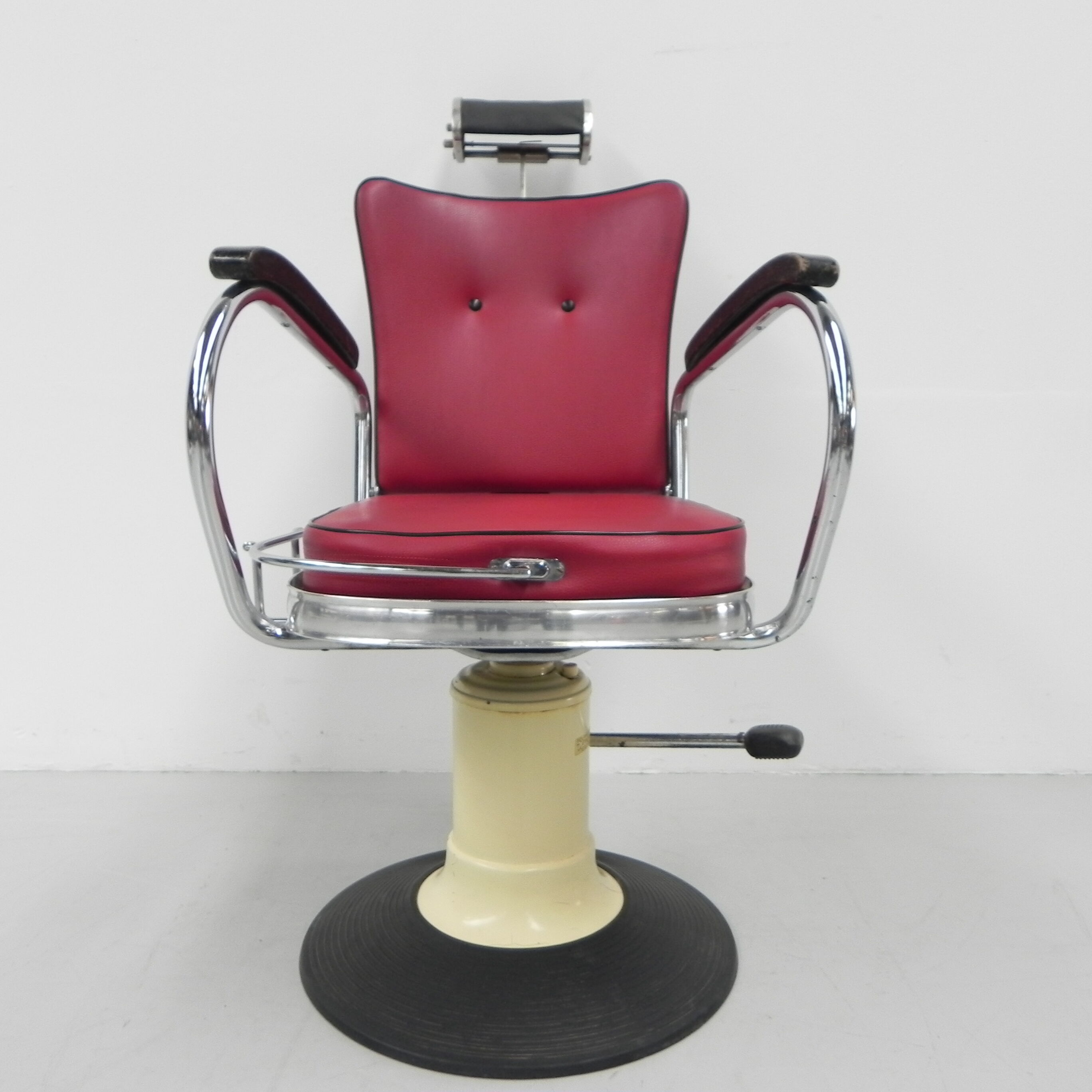 Vintage barber chair, barber chair Nubert