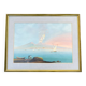 Superb old gouache depicting a classic and lively view of the bay.