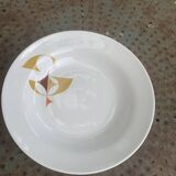 White porcelain deep dish, Schirnding Bavaria, design, vintage 1970