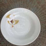 White porcelain deep dish, Schirnding Bavaria, design, vintage 1970