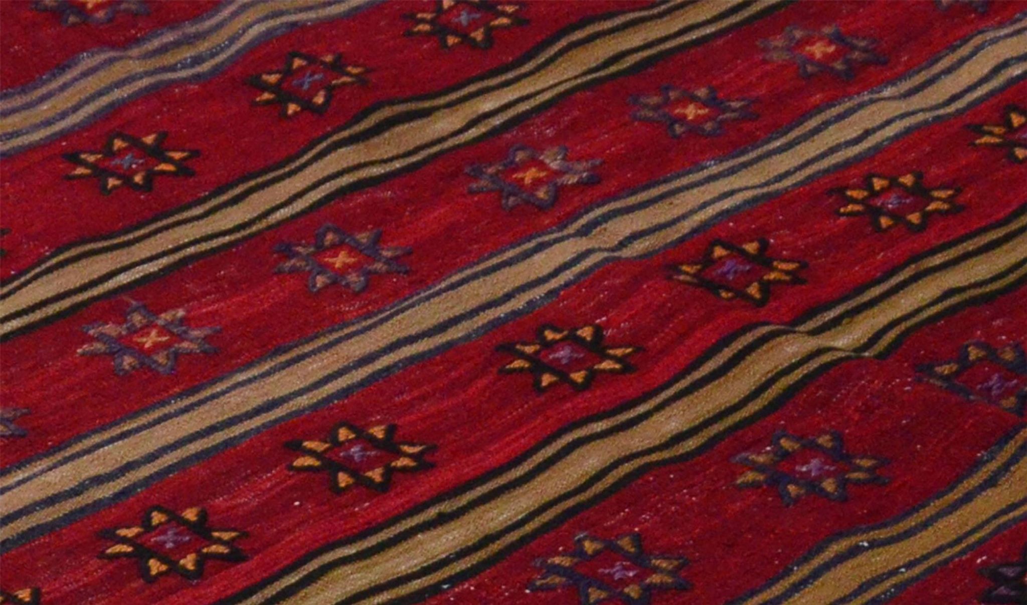 Turkish Anatolian Handmade Vintage Area Kilim Rug 187 cm x 182 cm