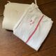 2 large country tea towels in rustic hemp.