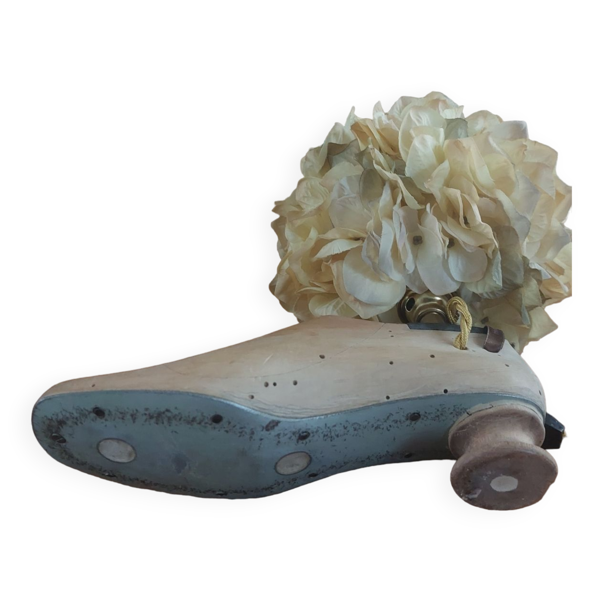 Table lamp wood shoe tree