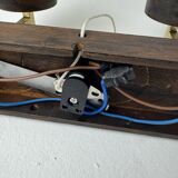 Vintage scandinavian double wall light