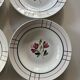 Assiettes creuses en porcelaine  Badonviller