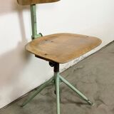 Green Industrial Workshop Chair, 1950s