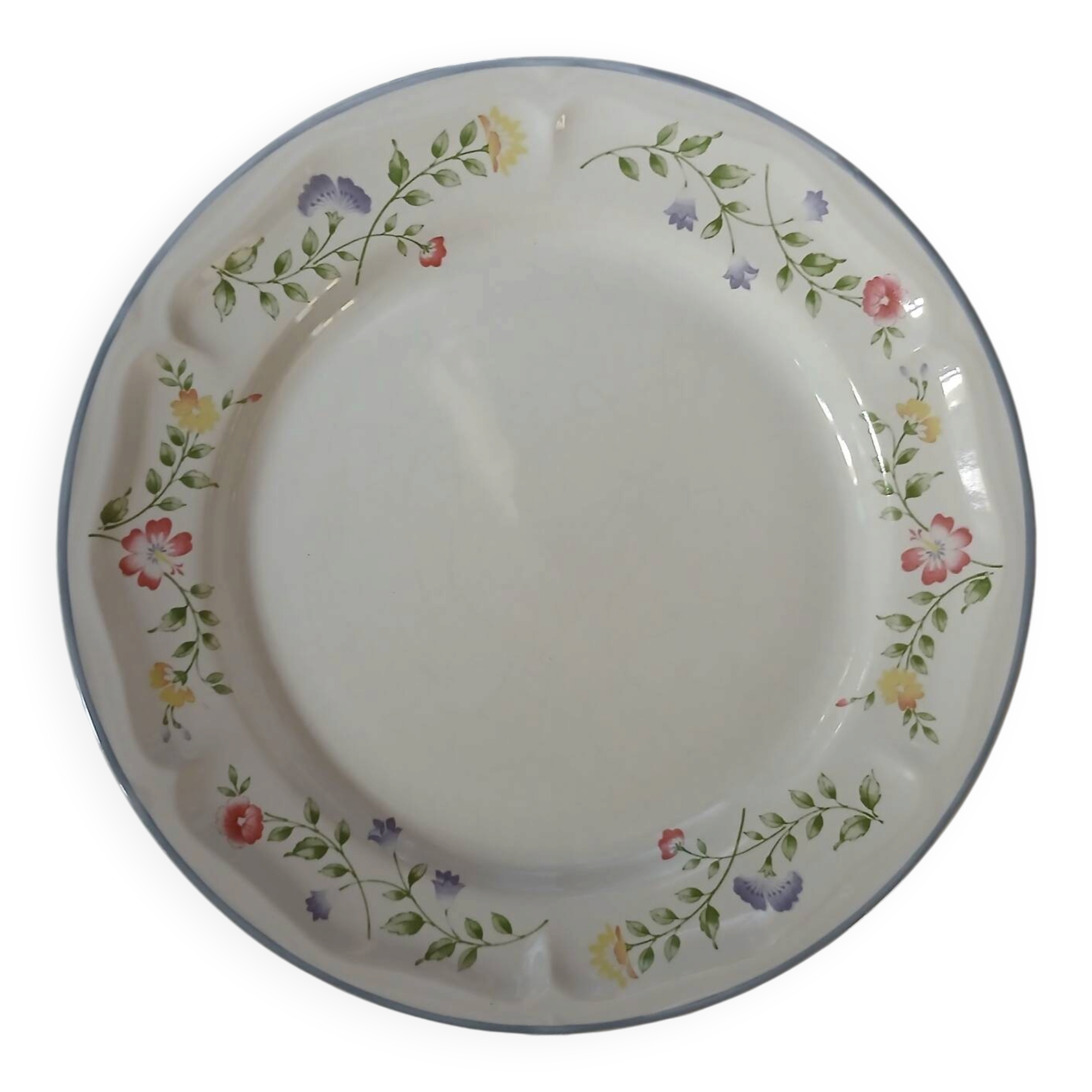 9 dinner plates English Garden
