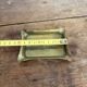 Antique Ashtray Catchall Art Nouveau Gilded Brass Flowers 20th Century