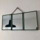 Miroir triptyque barbier 18x41 vintage 1940
