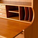 Scandinavian Bookcase with Hidden Desk