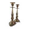 Pair of bronze candlesticks from the 19th century
