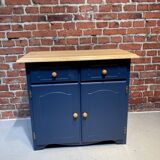 Blue painted wooden dresser