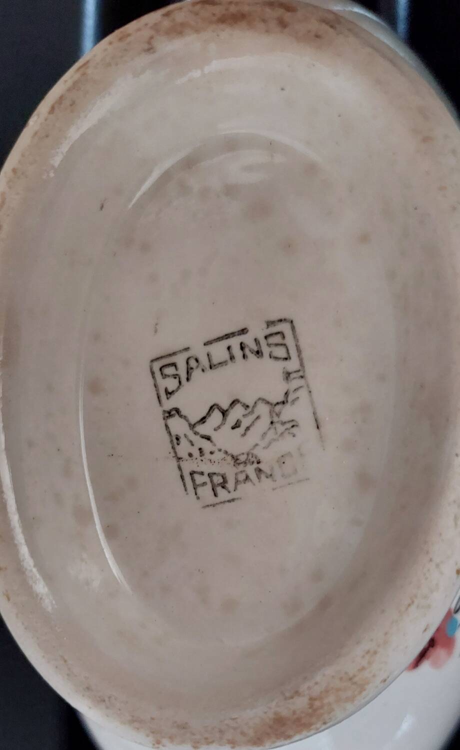 Salins earthenware gravy boat