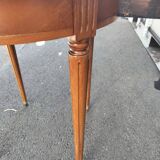 High table old hot water bottle Louis XVI style with marble top