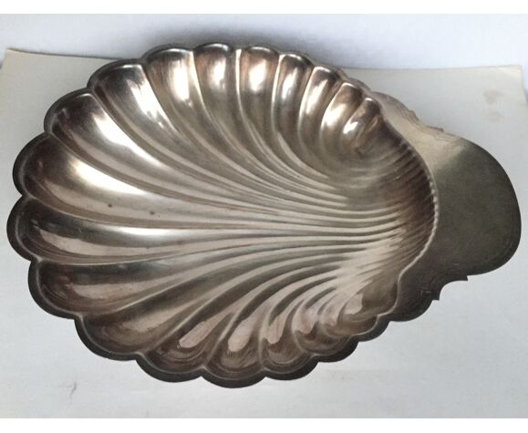 Plate Silver Metal Shell Selency Plate Silver Metal Shell Selency