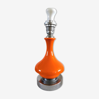 Lampe vintage en verre design années 70
