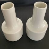 Trio of vintage West German porcelain vases
