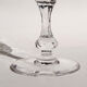 12 water glasses on crystal stand saint louis messina collection model of 1973. stamped.