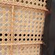 Chaise pliante en bois et cannage