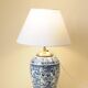 Boch Keramis Ceramic Table Lamp - Delft Style Earthenware Table Lamp