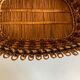 19th-century wicker basket embroidered by folk artisans.