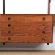 Scandinavian wall system in rosewood by Hansen & Guldborg