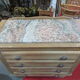 Commode chêne dessus marbre année 1940-1950