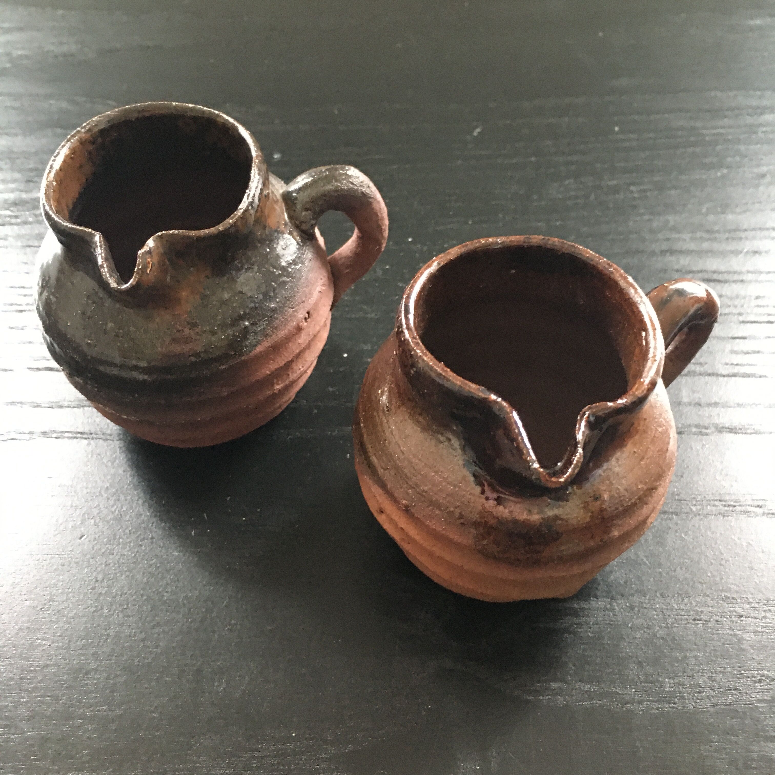 Pair of stoneware jugs