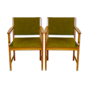 Paire de fauteuils scandinaves