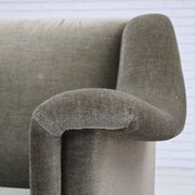 1970s, Danish 3-seater sofa, green furniture velour, beech wood.