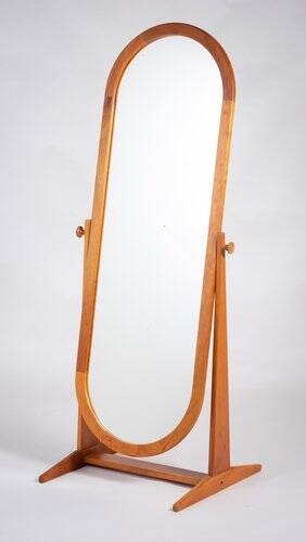 Cheval Floor Mirror by Pedersen & Hansen, Denmark, 1970s